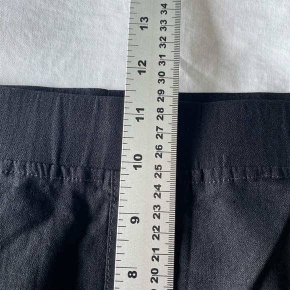 Moffi Women's Black Pull On Stretchy Capri‎ Pants with Lace Accents Size XXL - Picture 9 of 11